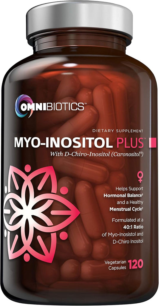 Vegan Myo-Inositol Plus & D-Chiro Inositol Supplement - 120 Capsules - 40:1 Ratio