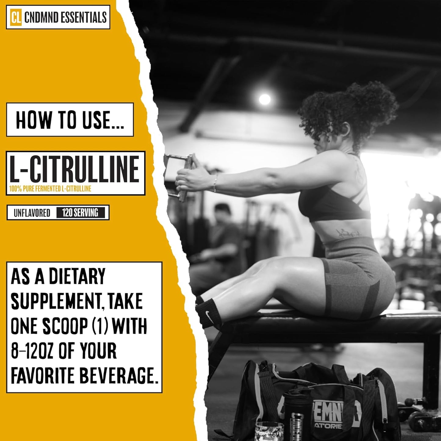 Vegan Nitric Oxide Booster Powder for Endurance | Condemned Labz L-Citrulline | Gluten Free | 120 Servings | Unflavored