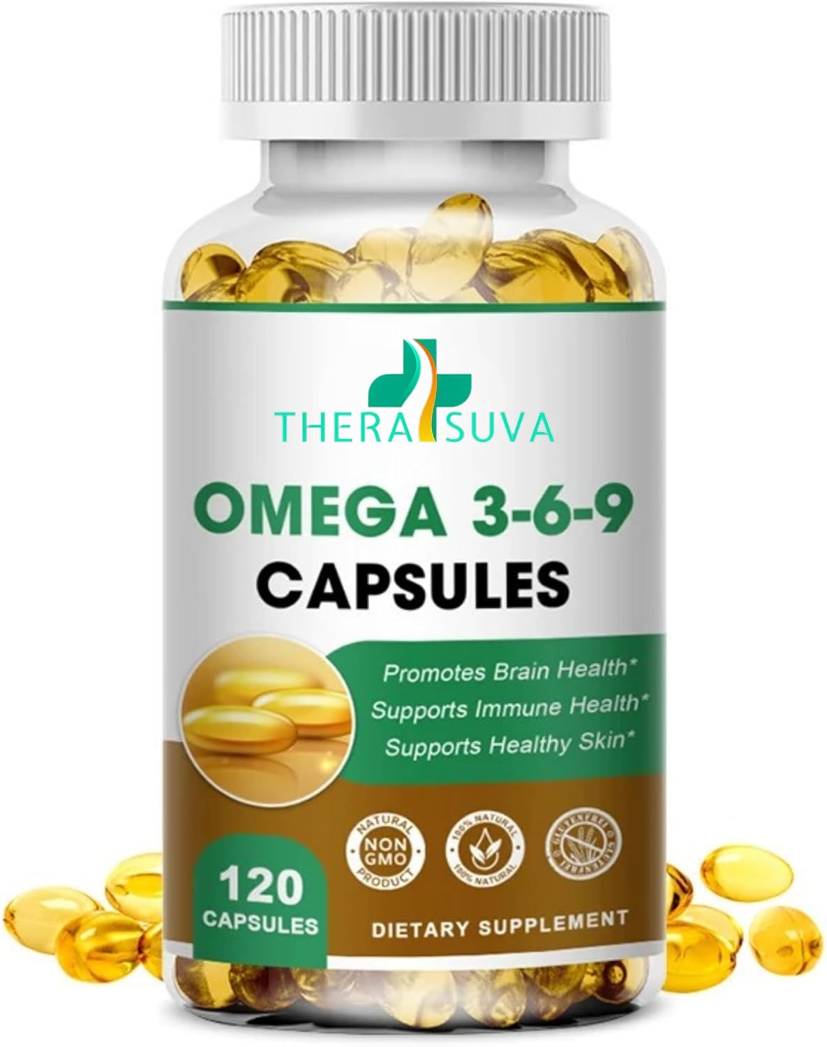 Vegan Omega 3-6-9 Supplement for Heart & Joint Health - 120 Softgels, 60 Day Supply