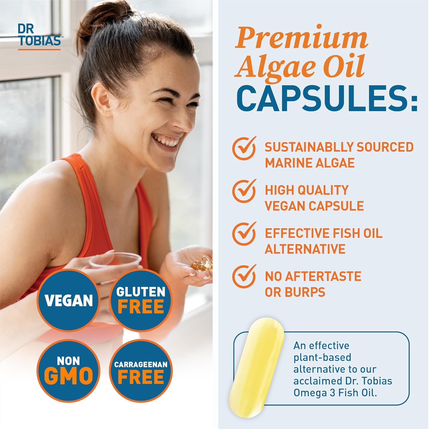 Vegan Omega 3 Algae Oil and Joint Support Supplement for Optimal Mobility & Wellness
