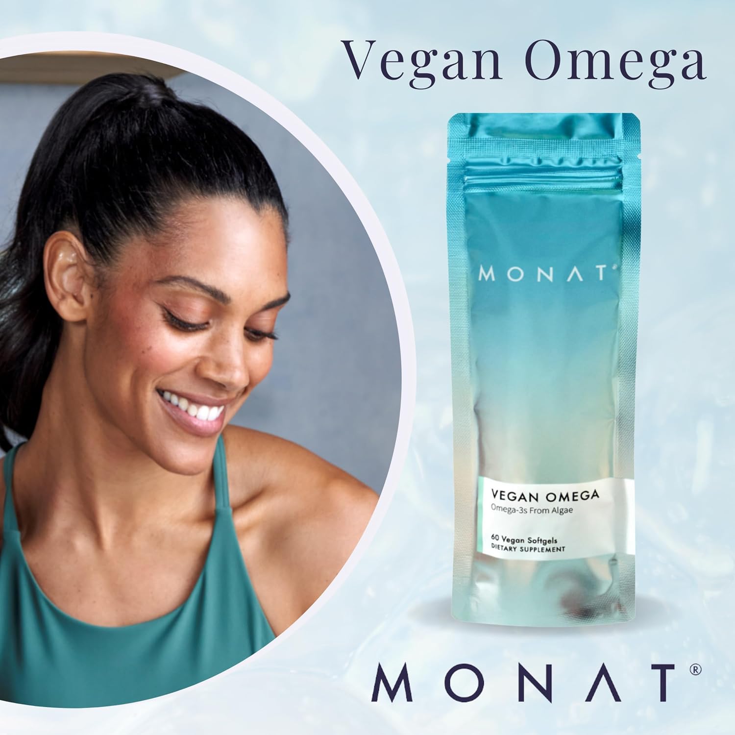 Vegan Omega-3 DHA and EPA Supplement for Cognitive, Heart, Immune, and Eye Health by MONAT