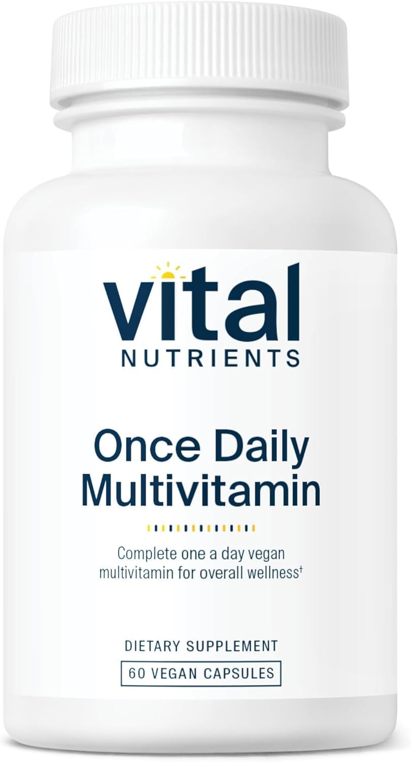 Vegan Once Daily Multivitamin for Men & Women | Allergen-Free | 19 Essential Vitamins + Antioxidants | Eye & Heart Health | Gluten, Dairy & Soy-Free | 60 Capsules