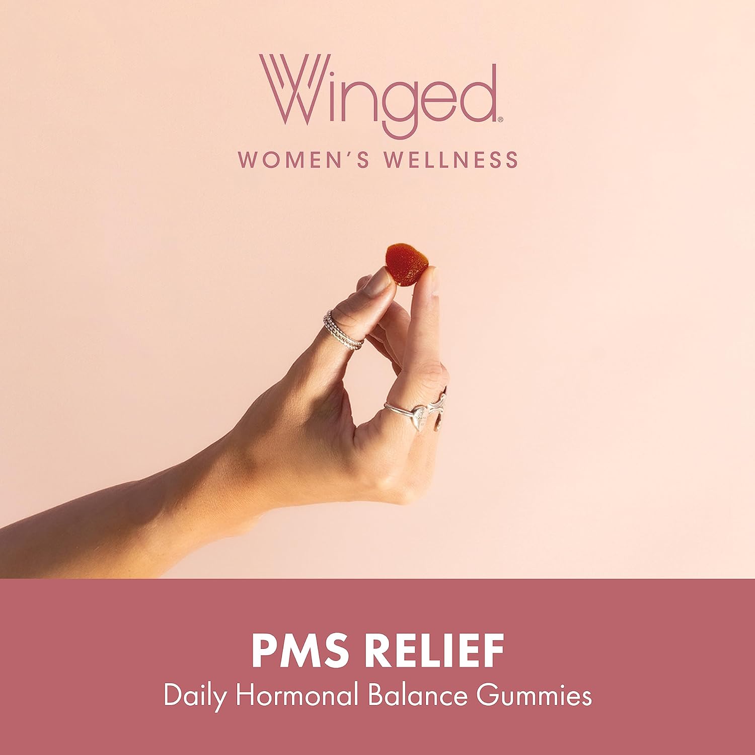 Vegan PMS Relief Gummies - Hormone Balance and Symptom Relief - Daily Dietary Supplement for Women - 50 Count
