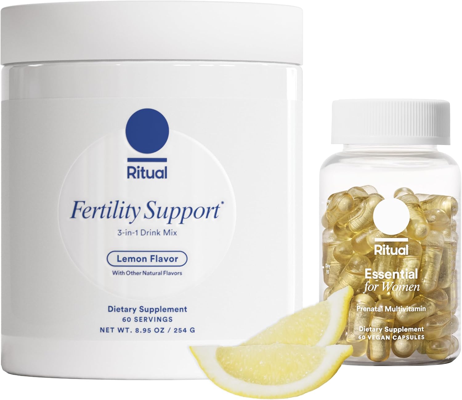 Vegan Preconception Bundle for Women: Prenatal Multivitamin and Fertility Support Supplement with NAC, CoQ10, and Myo-Inositol to Boost Her Health*