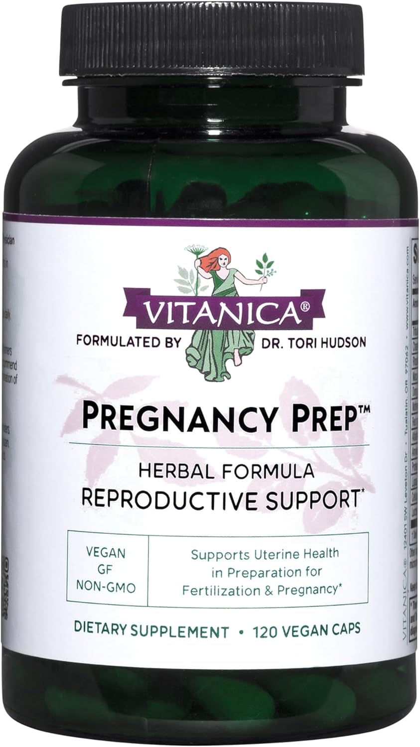 Vegan Pregnancy Prep Supplement for Reproductive System Support - 120 Capsules