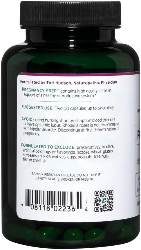 Vegan Pregnancy Prep Supplement for Reproductive System Support - 120 Capsules