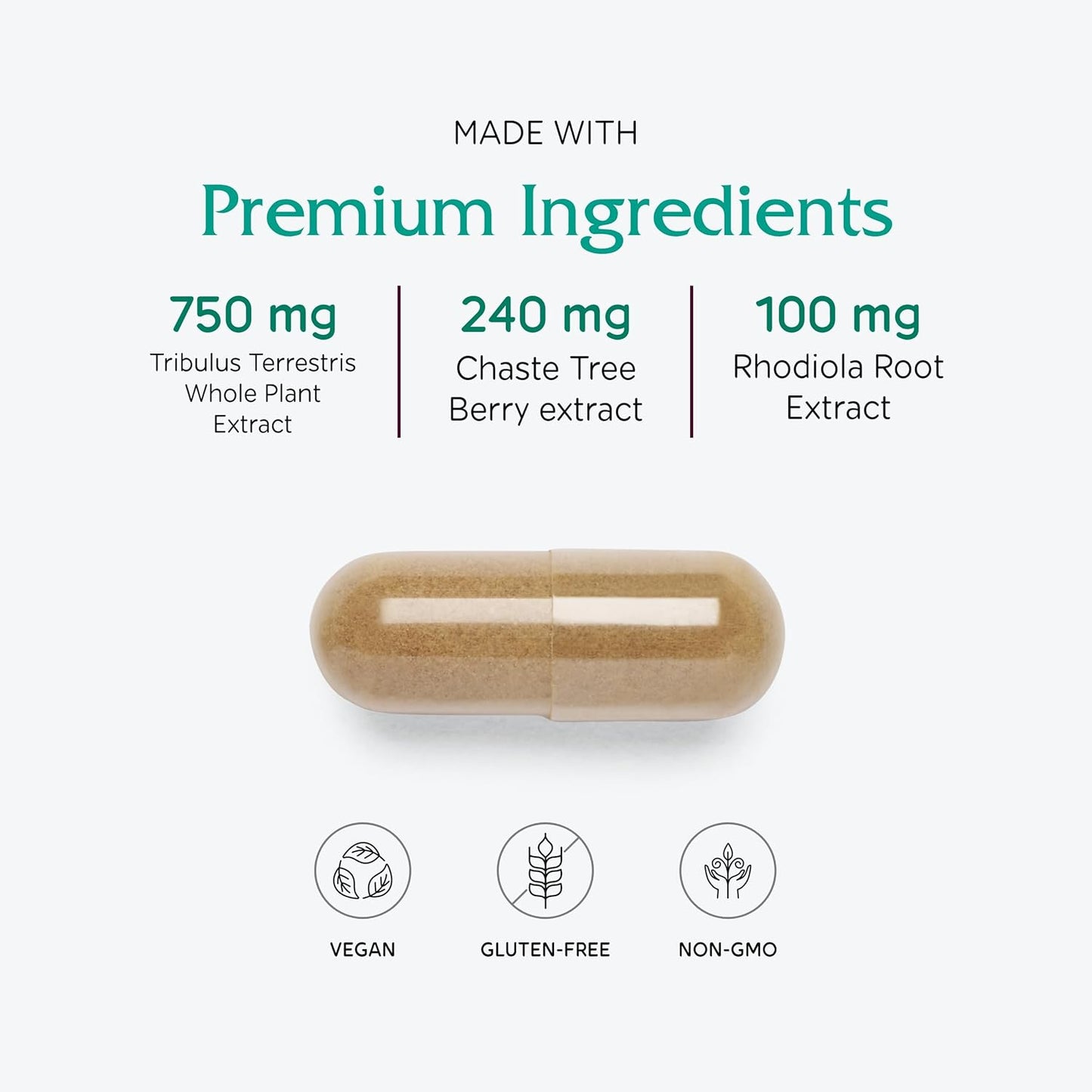 Vegan Pregnancy Prep Supplement for Reproductive System Support - 120 Capsules