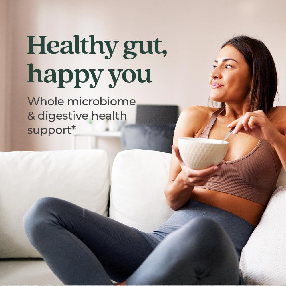 Vegan Probiotic + Prebiotic for Digestive & Microbiome Health - 60 Count