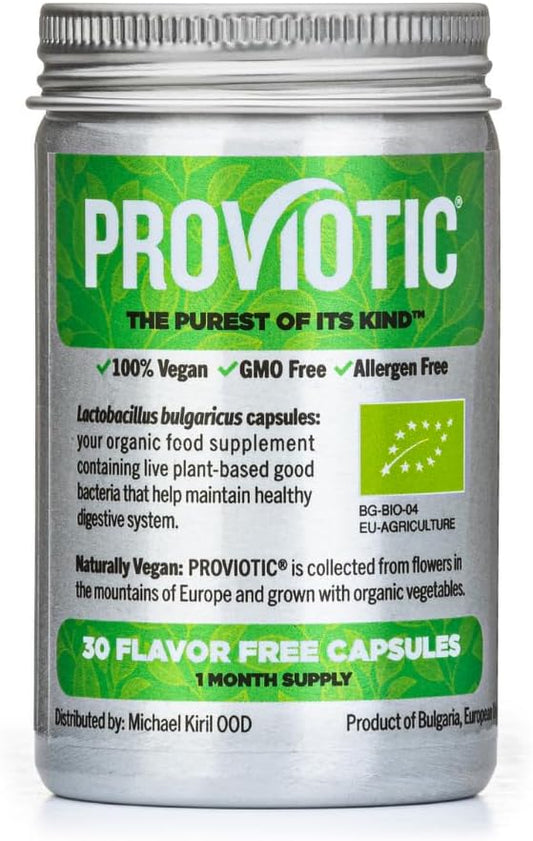 Vegan Probiotic Supplement for Digestive Health and Immune Support - 30 Count Pack - Anti Bloating Formula for Men and Women