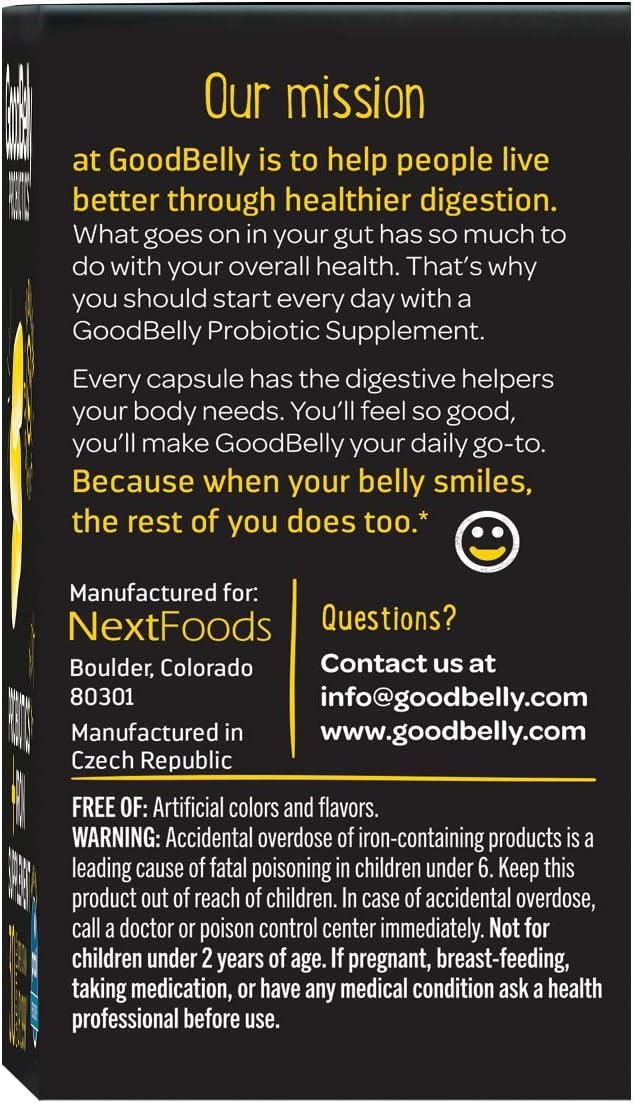 Vegan Probiotic Supplement with 10 Billion Live Cultures for Digestive Health & Iron Absorption - 30 Capsules