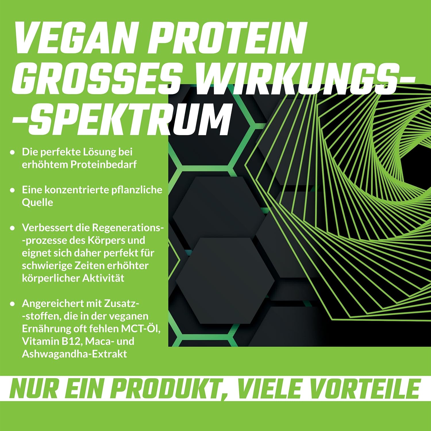 Vegan Protein Powder 600g with Pea, Rice, and Yeast - Amino Acids & Vitamin B12 - Sugar-Free - Sesame Flavour - 24 Servings by Apollo's Hegemony