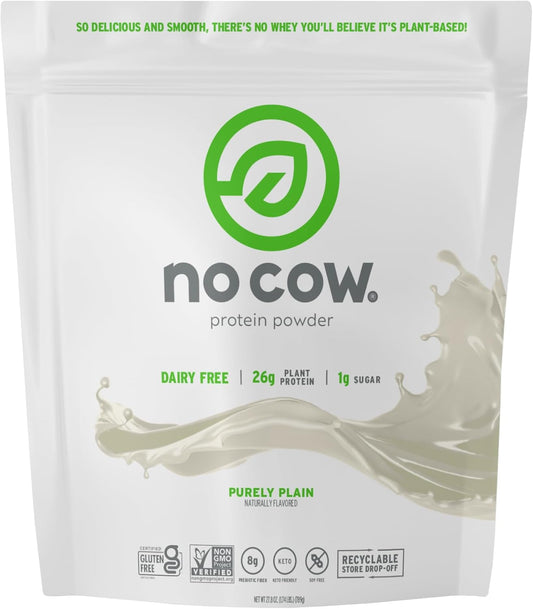 Vegan Protein Powder, Plain Flavor, 26g Plant Protein, Dairy-Free, Soy-Free, Sugar-Free, Keto & Gluten Friendly, Non-GMO, Kosher, 1.74lb Bag