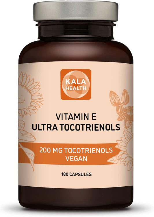 Vegan Tocotrienol Supplement with 200mg Vitamin E - Immune & Antioxidant Support - Tocopherol Free - All 4 Tocotrienols
