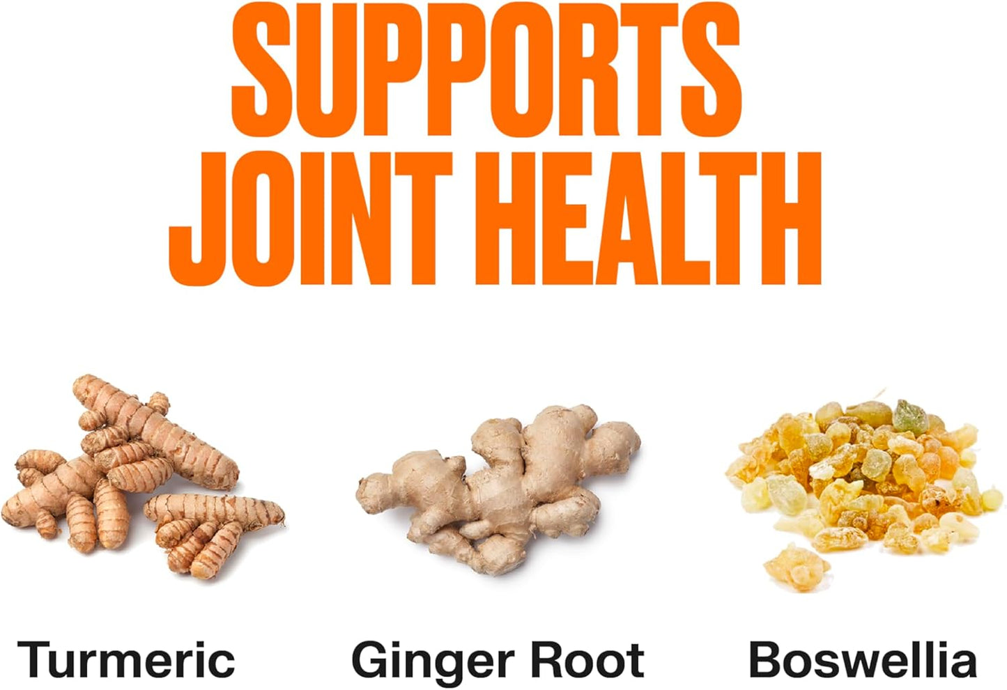 Vegan Turmeric Ginger Gummies for Inflammation & Joint Flexibility - 50 Count, Low Sugar, Orange Flavor