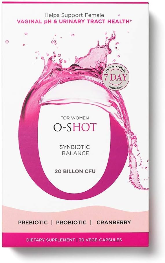 Vegan Vaginal Probiotic with Cranberry Extract and Chicory Root for pH Balance and Urinary Tract Health - 30 Capsules