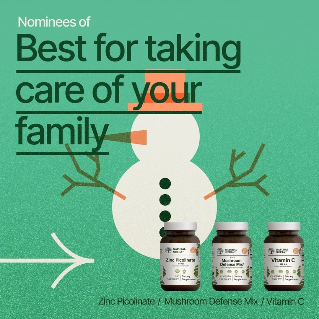 Vegan Vitamin C Supplement, 500 mg, Immune Booster for Kids and Adults, Supports Bone, Skin, and Heart Health, Vegetable Source, 100 Wafers