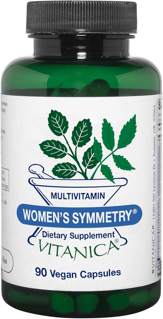 Vegan/Vegetarian High Potency Multivitamin for Women - Vitanica Women's Symmetry, 90 Capsules