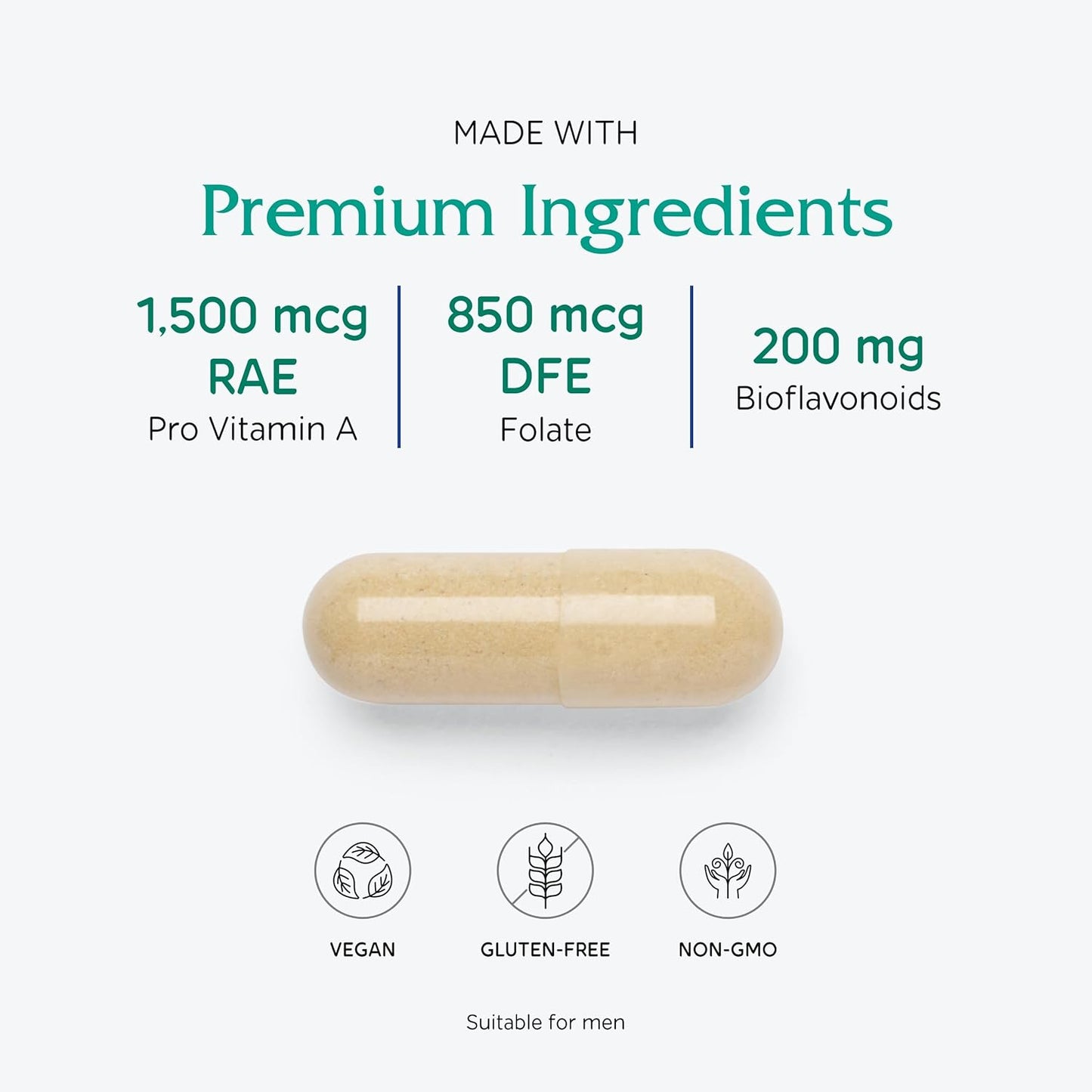 Vegan/Vegetarian High Potency Multivitamin for Women - Vitanica Women's Symmetry, 90 Capsules
