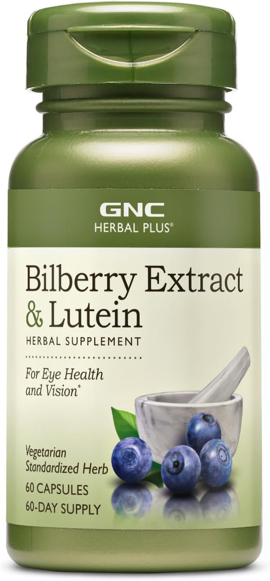 Vegetarian Bilberry Extract and Lutein Supplement for Eye Health - 60 Servings
