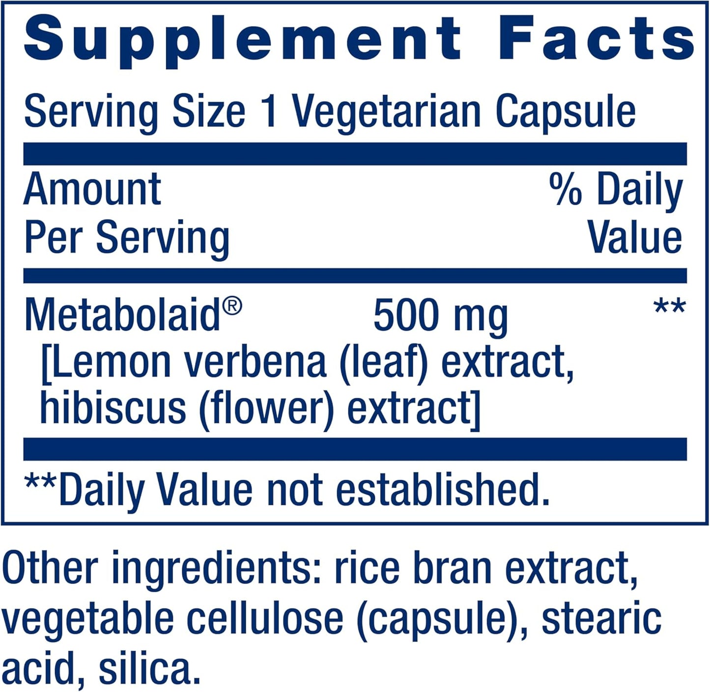 Vegetarian Body Trim Capsules for Healthy Weight Management, Lemon Verbena & Hibiscus, Promotes Satiety, Gluten-Free, Non-GMO - 30 Count