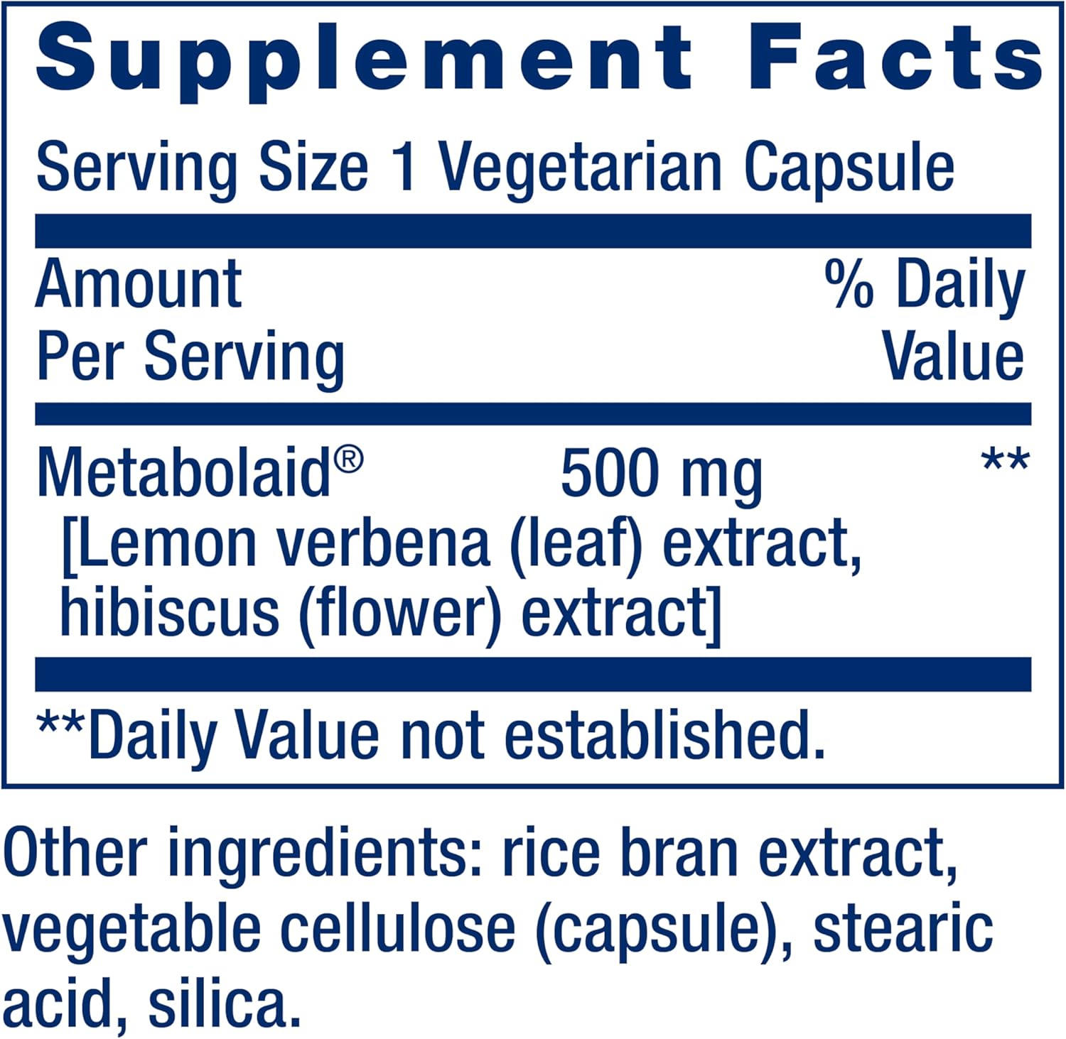 Vegetarian Body Trim Capsules for Healthy Weight Management, Lemon Verbena & Hibiscus, Promotes Satiety, Gluten-Free, Non-GMO - 30 Count