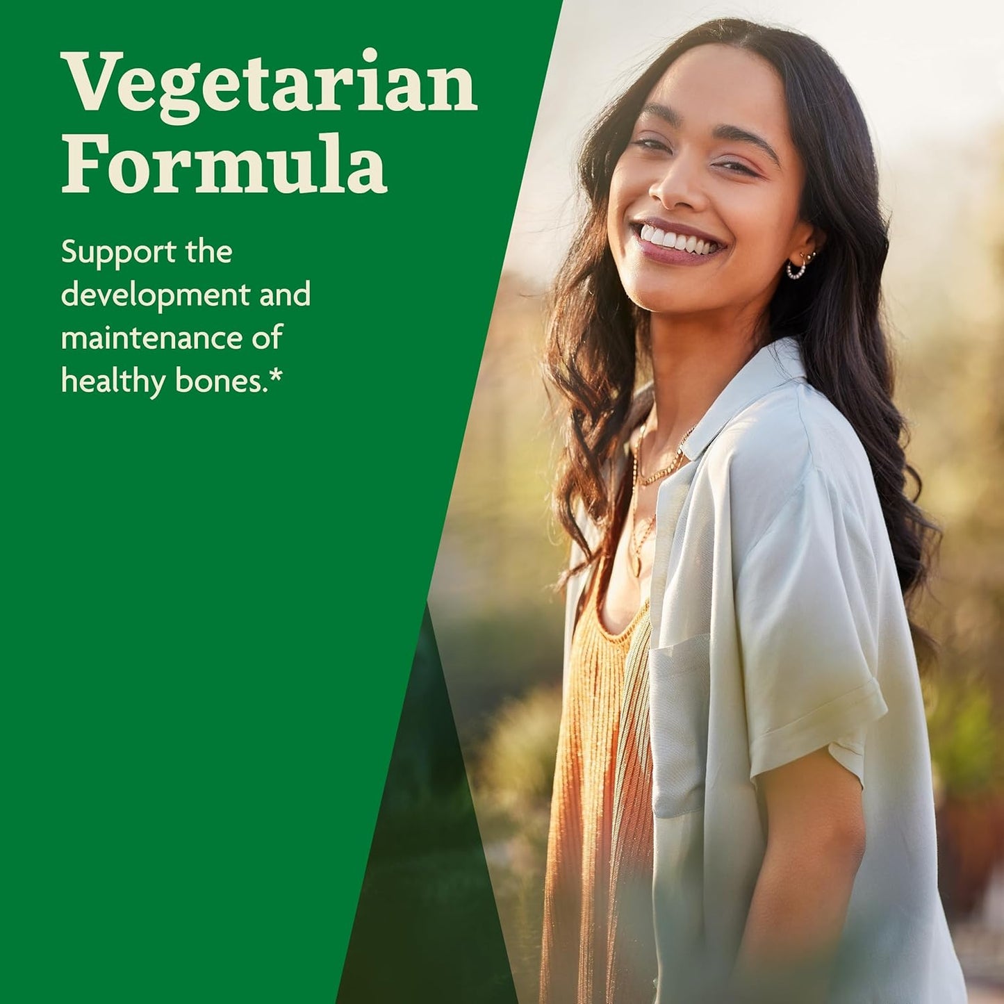 Vegetarian Bone & Joint Support Supplement with Calcium, Magnesium, Vitamin D & Zinc - Liquid Herbal & Mineral Supplement - Non-GMO - 17 fl oz