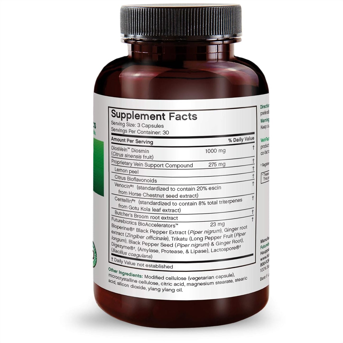 Vegetarian Capsules Futurebiotics VeinFactors: 90 Count