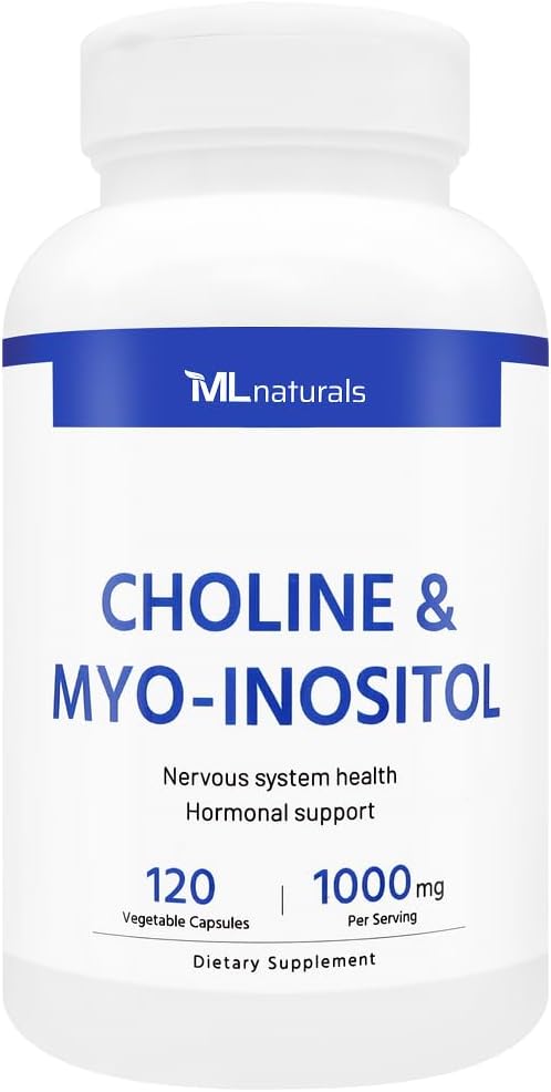 Vegetarian Capsules with Choline & Myo-Inositol for Natural Support