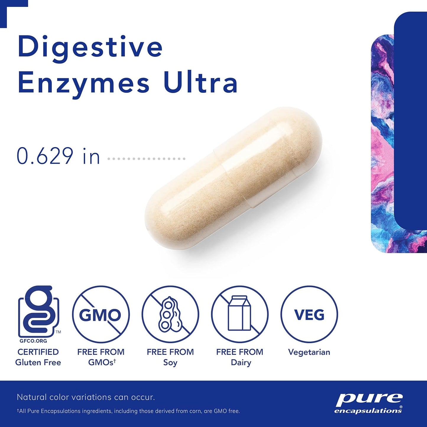Vegetarian Digestive Enzyme Supplement for Protein, Carb, Fiber, and Dairy Digestion - 90 Capsules by Pure Encapsulations