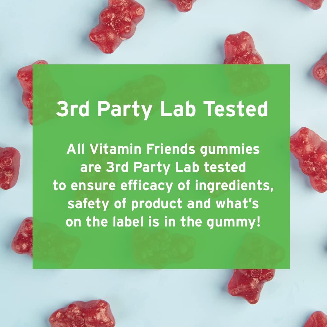 Vegetarian Multivitamin Gummies for Kids with Choline - Daily Nutritional Support for Children - Includes Vitamin C, D, E, A, B6, Zinc, Folic Acid, Selenium, Niacin, Thiamin, Biotin - 30 Day Supply
