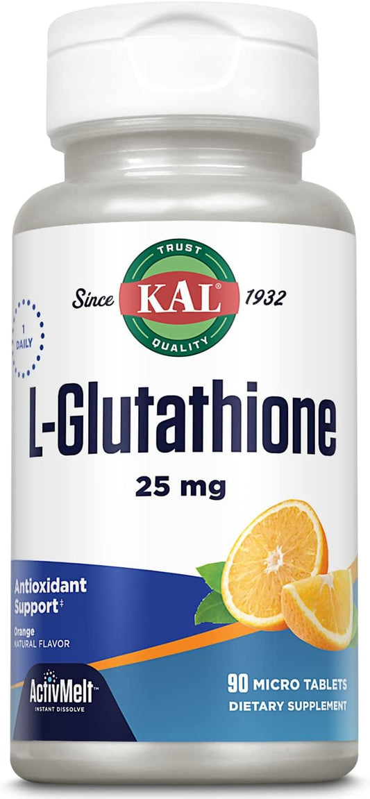 Vegetarian Orange Flavored Reduced Glutathione Supplement with High Absorption, Lab Verified, 90 Servings