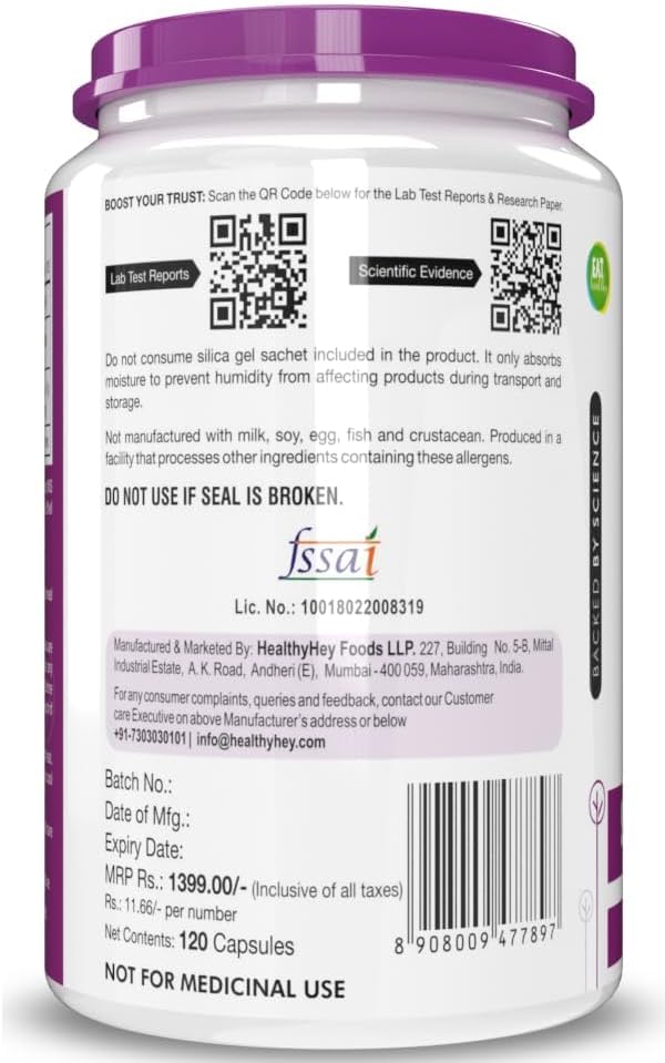 Vegetarian Vitamin K2 Capsules for Bone Health - 55mcg - 120 Count