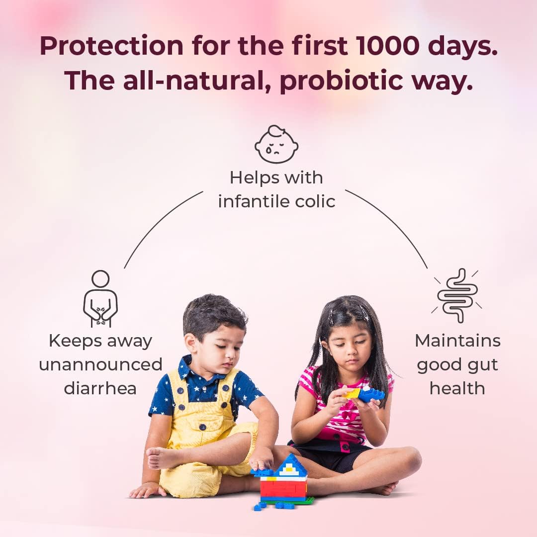 VELBIOM Lactogut Kidz Probiotics Powder - 10 Sachets Vegan Probiotics for Children Orange Flavour - Boost Gut Health, Wellness, Immunity