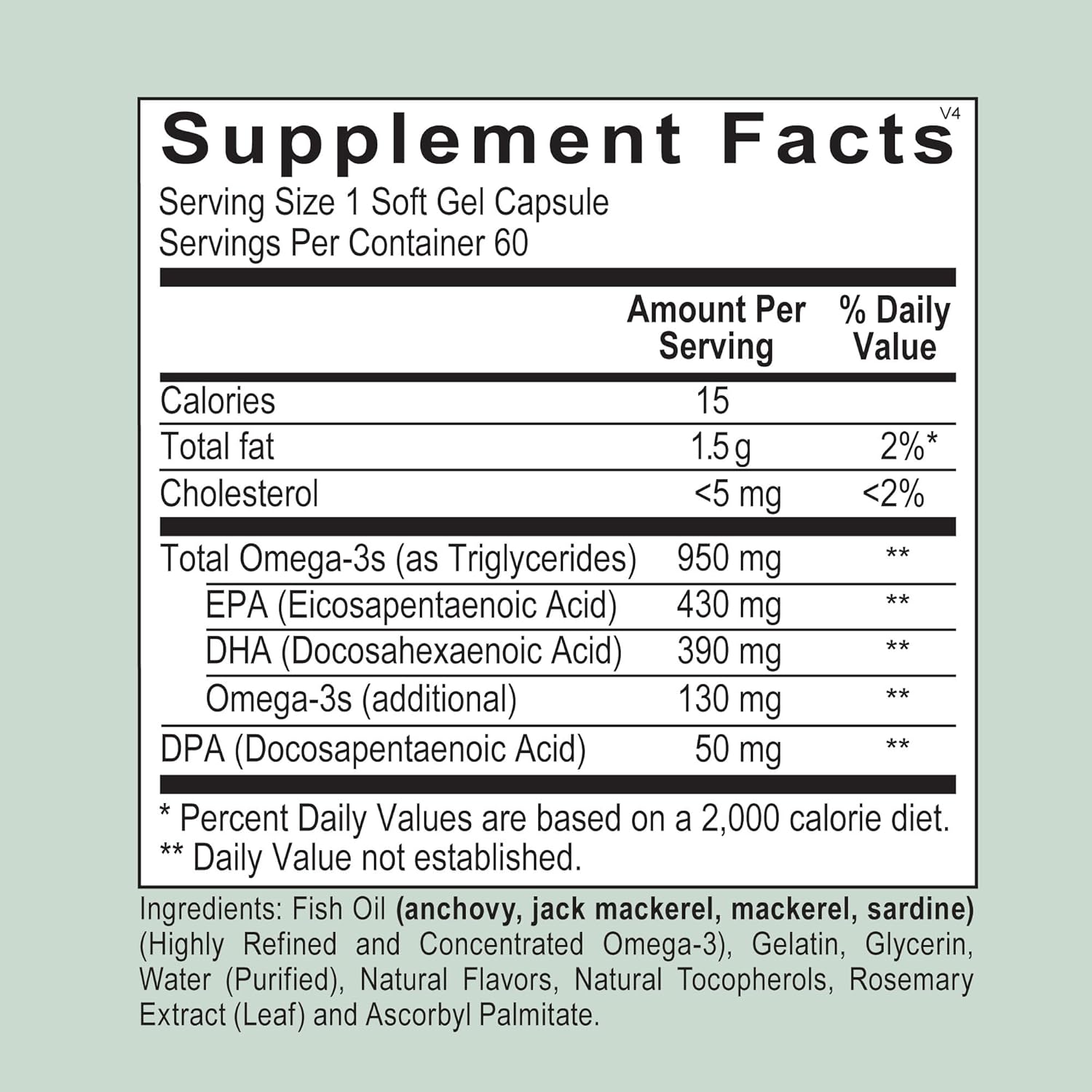 Veracity Omega 3 Super+ Supplements for Whole-Body Wellness - EPA, DHA, DPA Fatty Acids - Reduces Inflammation, Brain Health, Metabolic Support