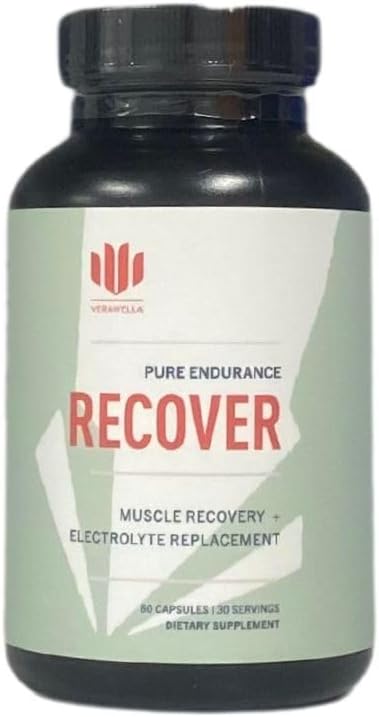 VeraWella Recover: Endurance Supplement for Runners with Tart Cherry, Creatine, and Electrolytes to Maximize Recovery