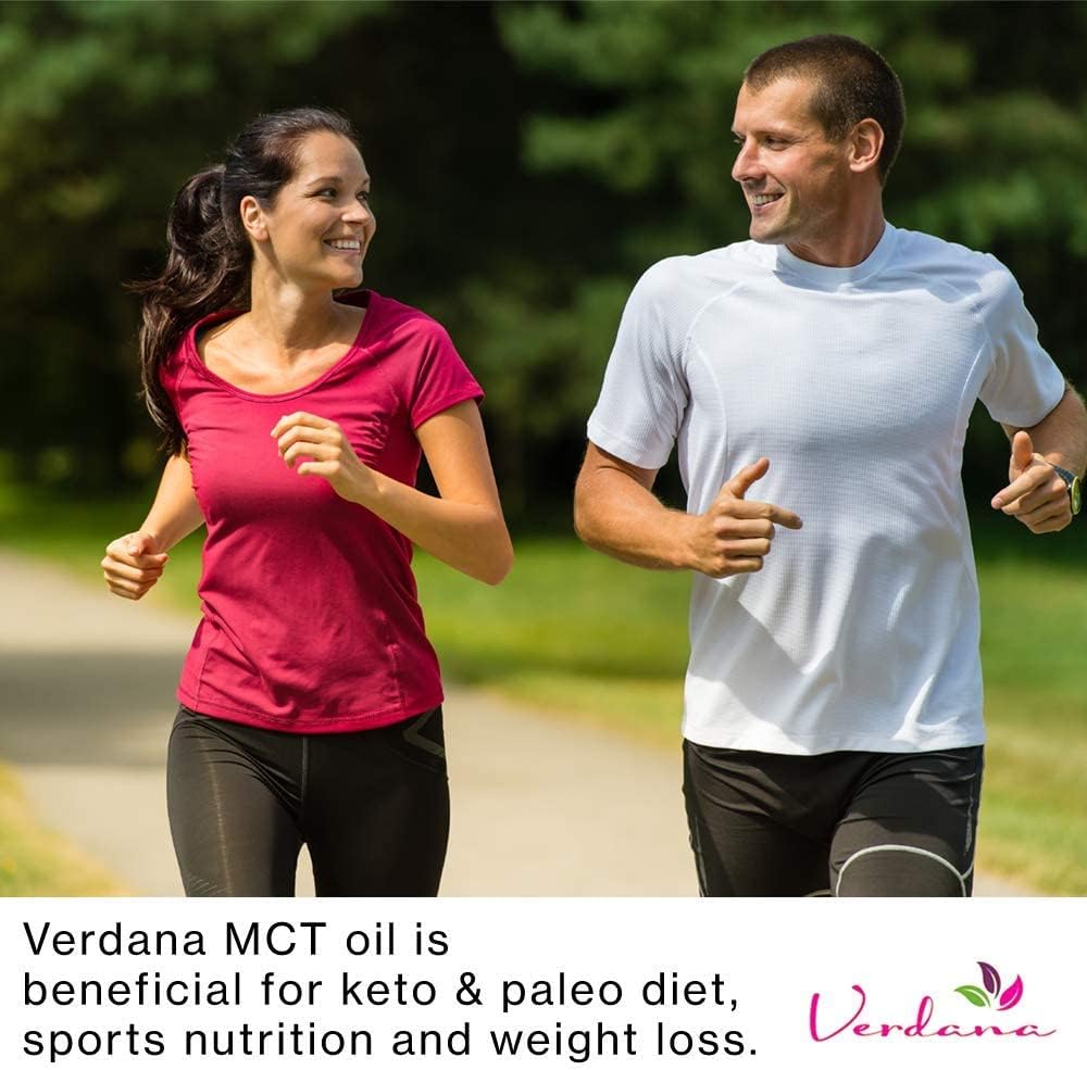 Verdana Organic Fractionated Coconut MCT Oil - 16 Fl Oz - Non-GMO, Food Grade, Keto & Paleo Friendly - Oil Pulling Mouthwash