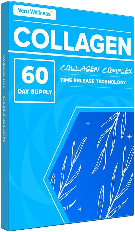 Veru Wellness Collagen Booster Patch - 60 Day Supply for Skin, Joints, Hair, and Nails - Easy-to-Use Wellness Tree Patch