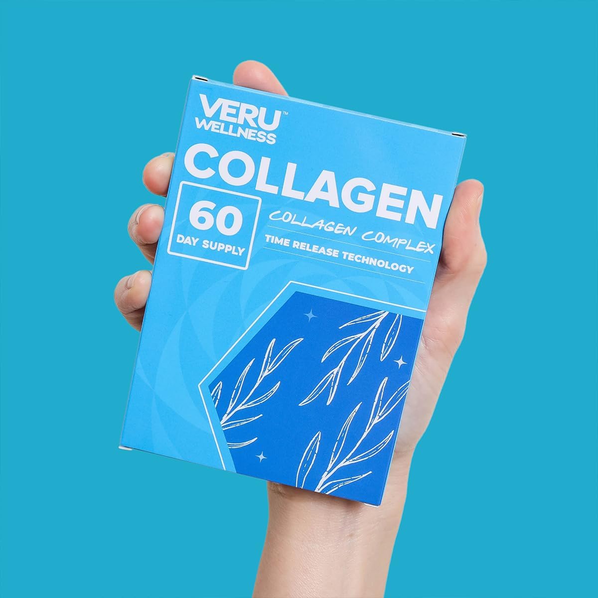 Veru Wellness Collagen Booster Patch - 60 Day Supply for Skin, Joints, Hair, and Nails - Easy-to-Use Wellness Tree Patch