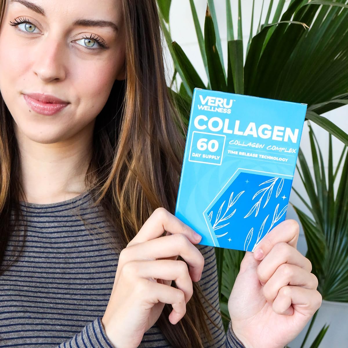Veru Wellness Collagen Booster Patch - 60 Day Supply for Skin, Joints, Hair, and Nails - Easy-to-Use Wellness Tree Patch