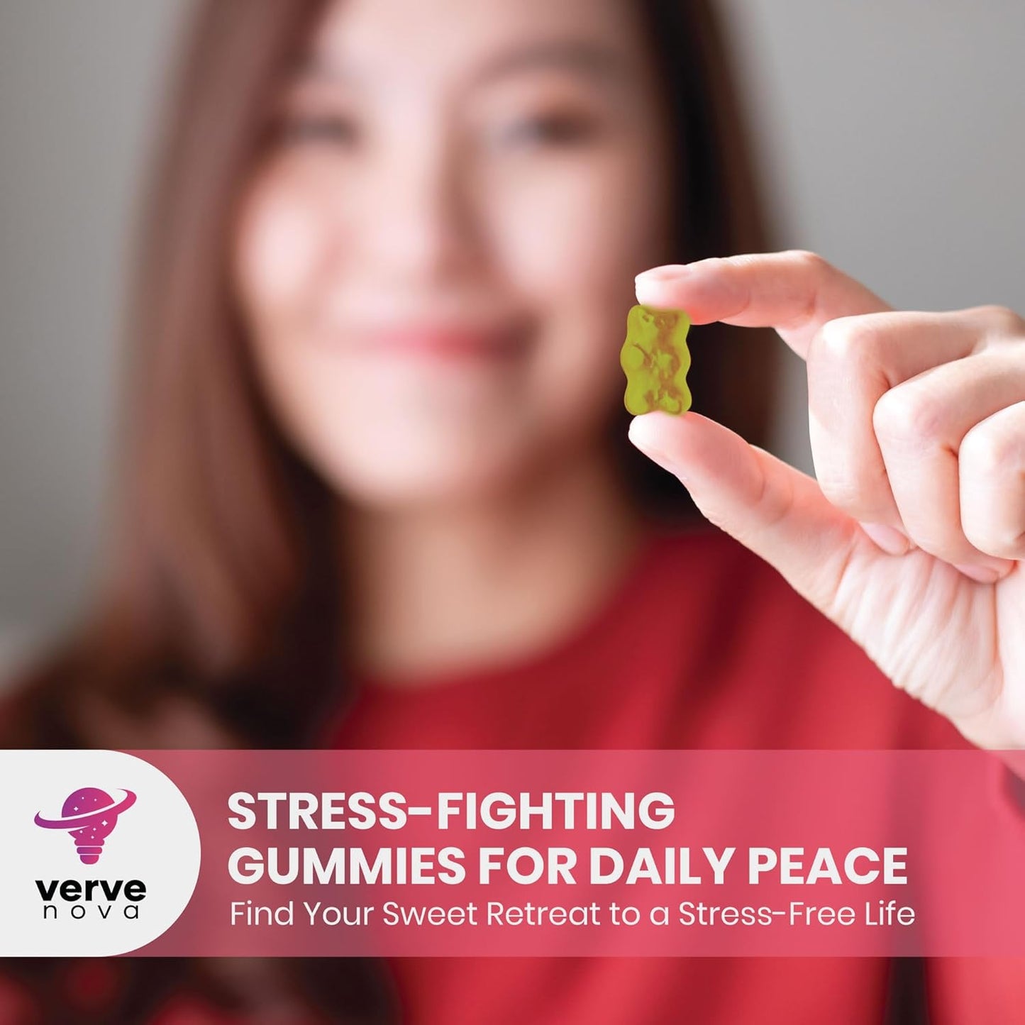 Vervenova 500mg Magnesium Glycinate Gummies for Adults - Pineapple Flavor - Promotes Relaxation, Stress Relief, and Sleep - 60 Gummies