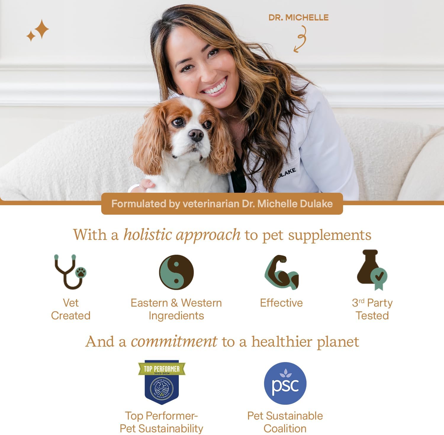 Vet-Formulated Fera Pet Organics Immune Goat Milk Topper for Cats & Dogs - Allergy & Immunity Support with Probiotics, Colostrum, and Turkey Tail Mushroom - 60 Servings