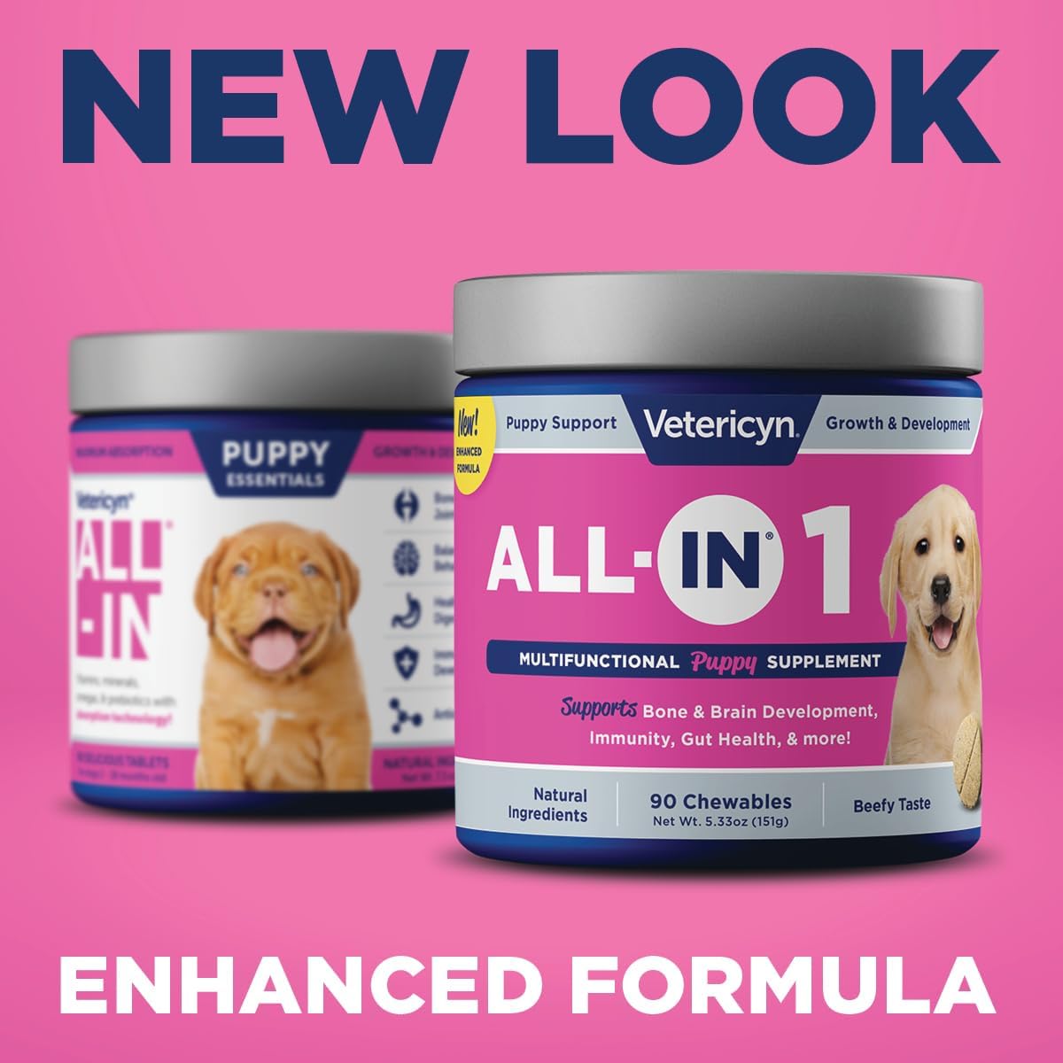 Vetericyn Puppy Supplement with Digestive Enzymes and Antioxidants - 90 Count