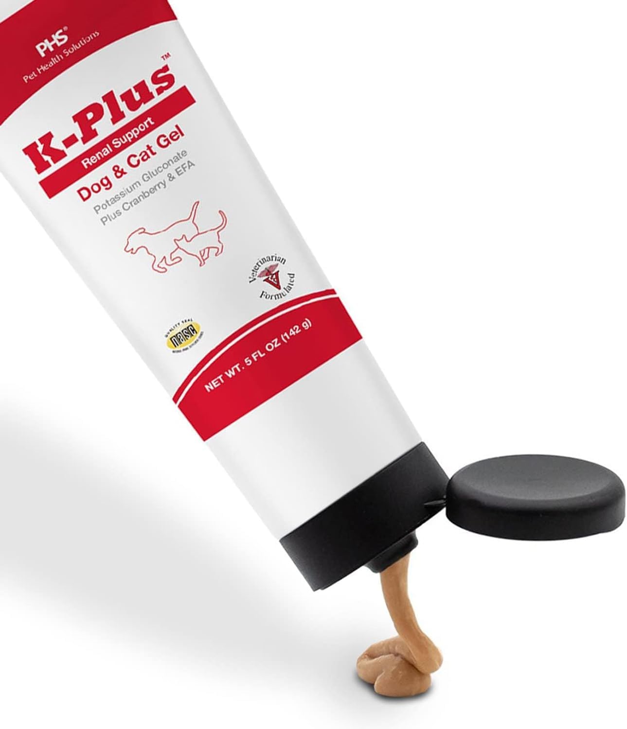 Veterinarian Approved Pet Renal Supplement with Potassium Gluconate, Cranberry, and EPA Gel for Dogs and Cats - Supports Potassium Balance - 6 Pack