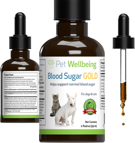 Veterinarian-Formulated Herbal Supplement for Dogs - Supports Healthy Blood Sugar Levels, Pancreas & Liver Function - 2 oz