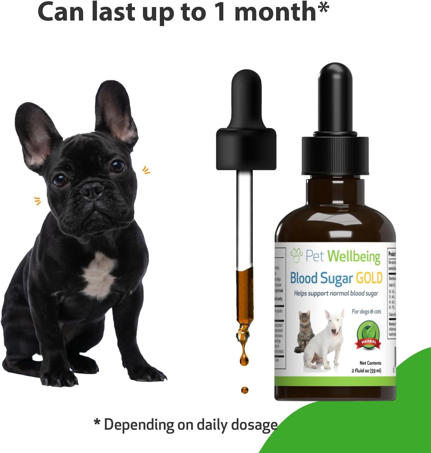 Veterinarian-Formulated Herbal Supplement for Dogs - Supports Healthy Blood Sugar Levels, Pancreas & Liver Function - 2 oz