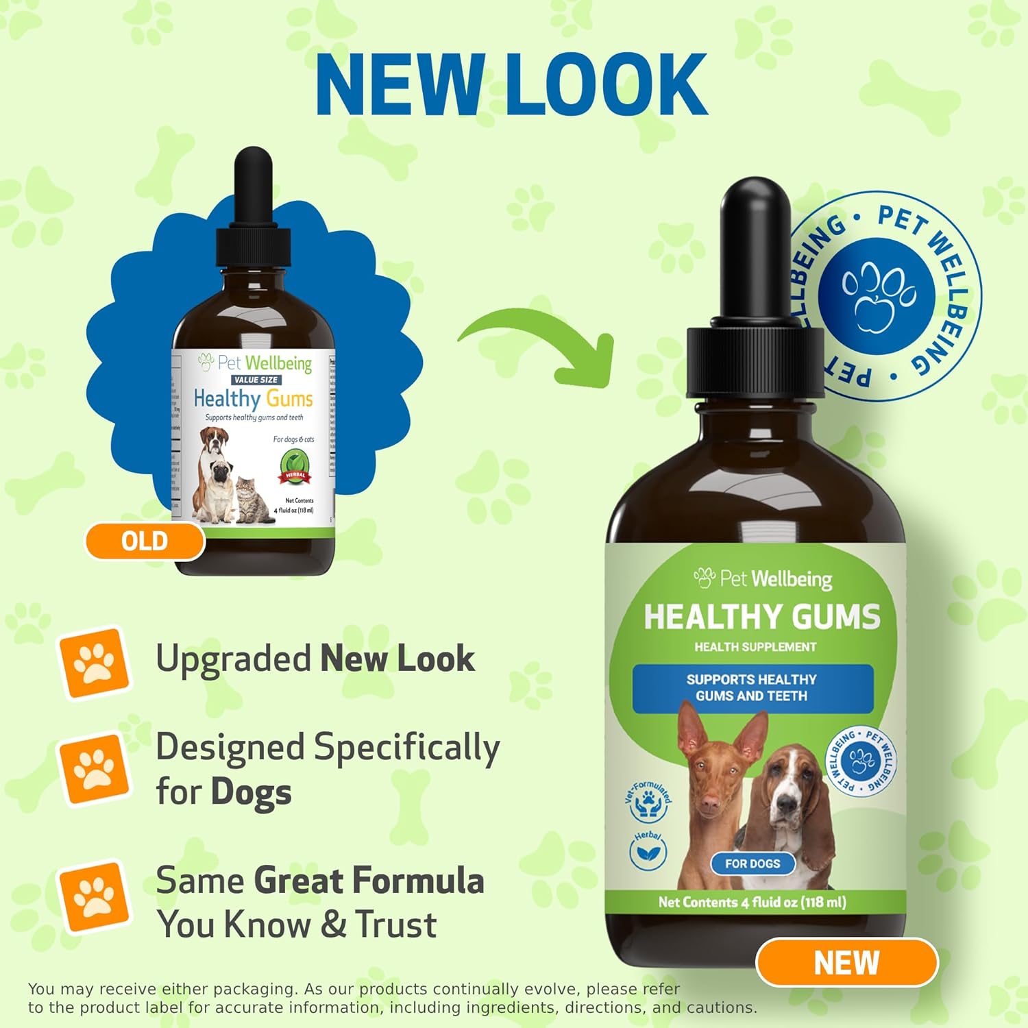 Veterinarian-Formulated Pet Wellbeing Healthy Gums for Dogs - Dental Health & Oral Care, Coenzyme Q10, Zinc Oxide, Calendula, Marshmallow Root - 4 oz