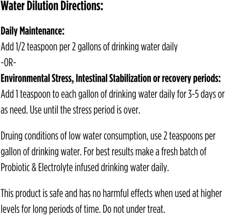 Veterinarian Formulated Probiotic + Electrolyte Supplement for Farm Animals by Bioverse Dr. Connie - Promotes Healthy Gut Function