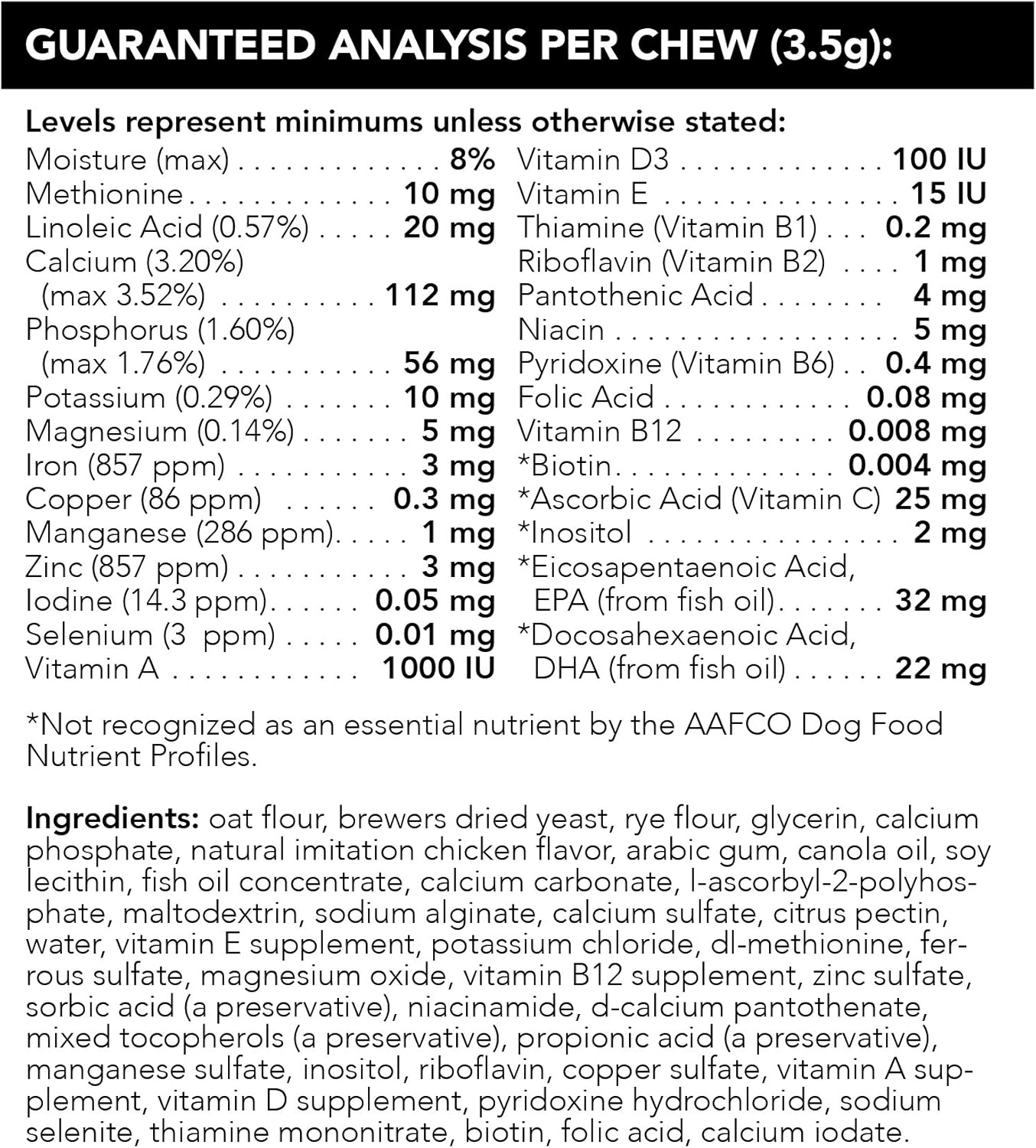 VETRISCIENCE Canine Plus MultiVitamin Chewable Supplement for Dogs - Supports Mood, Skin, Coat, Liver Function - Vet Recommended - All Breeds - 30 Chews