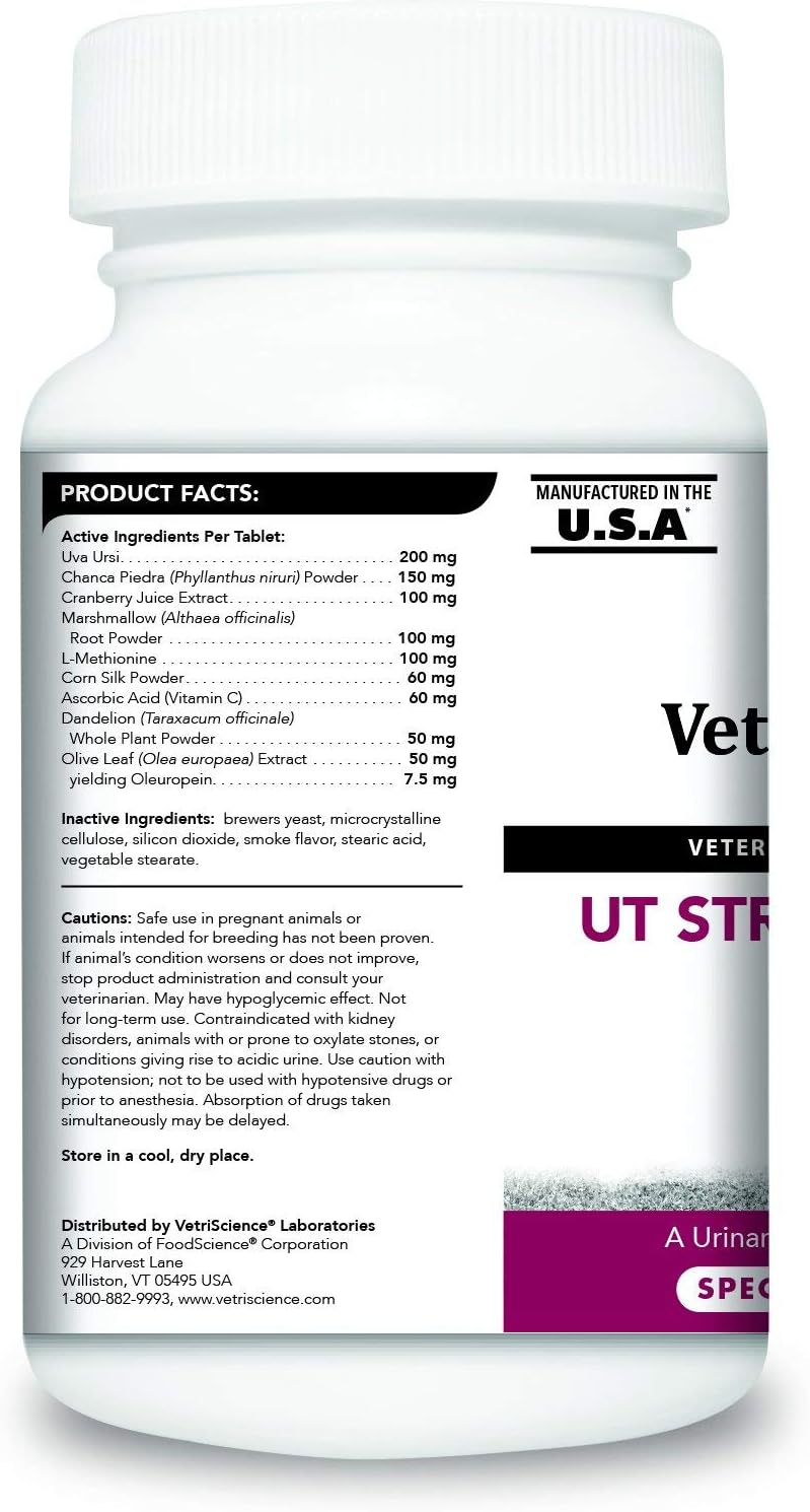 VetriScience Laboratories UT Strength STAT for Dogs - 90 Chewable Tablets, Urinary Tract Support Supplement