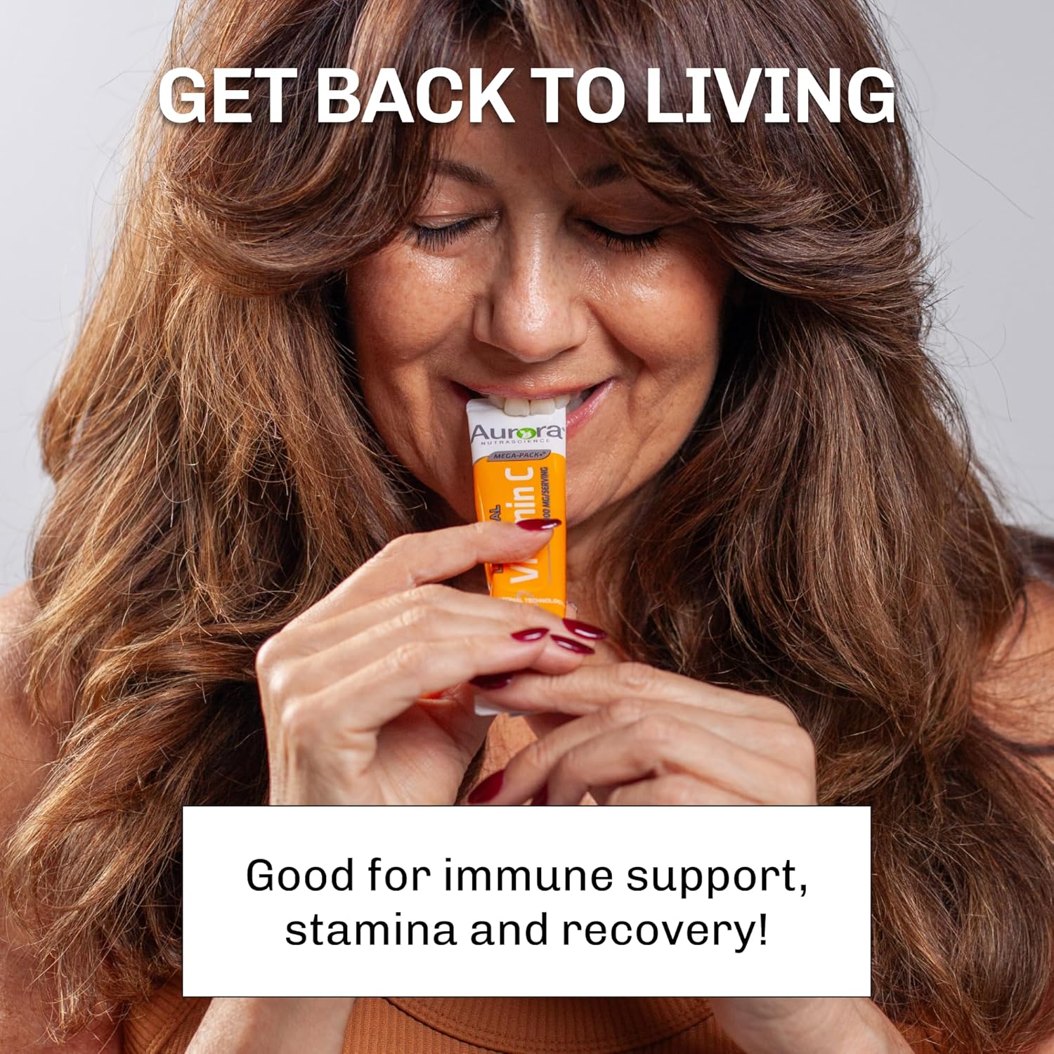 Vida Lifescience Aurora Nutrascience Liposomal Vitamin C Micro-Pack, 1,000mg per Serving, Immune Support, Gluten Free, Non-GMO, 10 Single Serve Packets